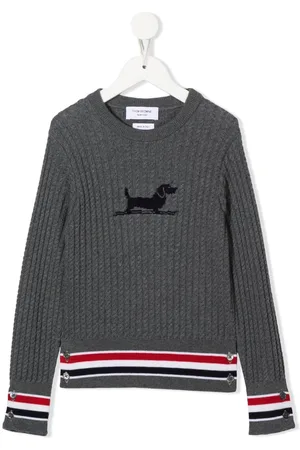 Thom Browne Pullover mit Zopfmuster