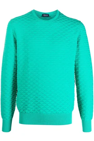 DRUMOHR Herren Strickpullover - Geometric jacquard knitted jumper