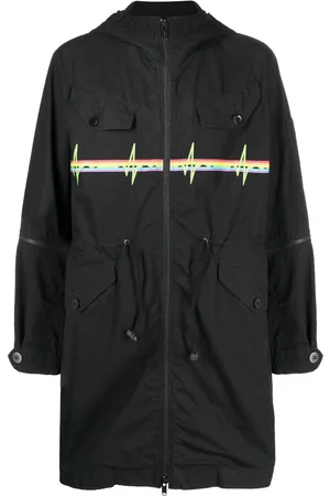 UNDERCOVER Kapuzenparka mit Print