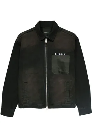 Purple Brand Jeansjacke mit Reißverschluss