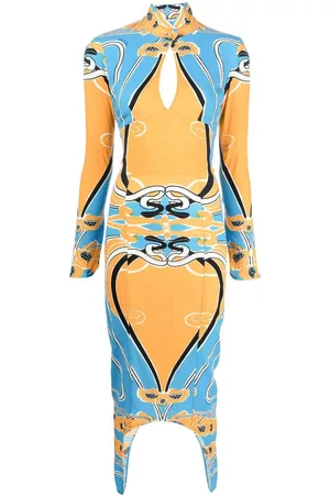 Patou Rückenfreies Jacquard-Kleid
