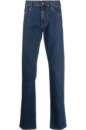 CANALI Gerade Hose mit Logo-Patch