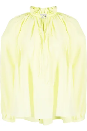Lanvin Seidenbluse mit Faltenkragen