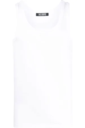 RAF SIMONS Trägershirt mit Logo-Patch
