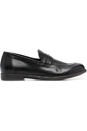 Moma Grained-leather moccasin loafers