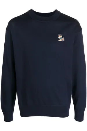 Maison Kitsuné Pullover mit Fuchs-Patch