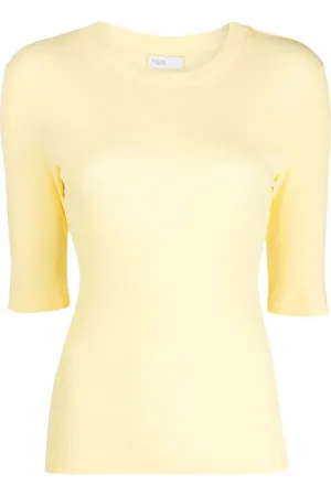 ROSETTA GETTY T-Shirt mit Cropped-Ärmeln