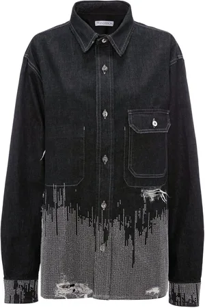 J.W.Anderson Jeanshemd mit Nieten
