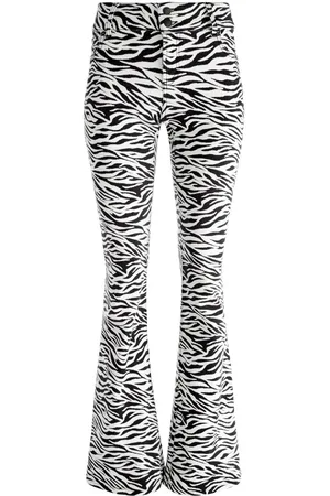ALICE+OLIVIA Stacey Jeans mit Zebra-Print
