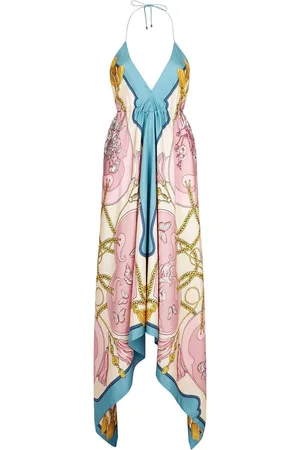Etro Maxikleid mit Zipfelsaum