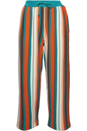 La DoubleJ Cropped-Hose mit Längsstreifen