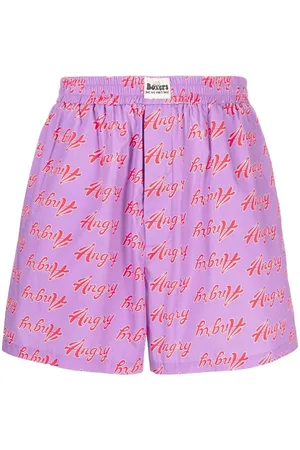 Natasha Zinko Shorts mit "Angry"-Print