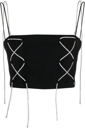 GIUSEPPE DI MORABITO Cropped-Top mit Strass