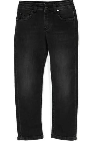Neil Barrett Halbhohe Straight-Leg-Jeans