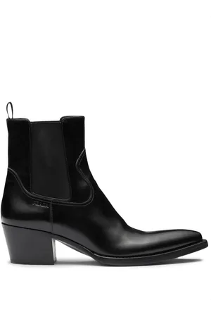 Prada Chelsea-Boots aus gebürstetem Leder