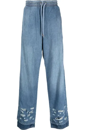 Diesel Weite Jeans im Distressed-Look