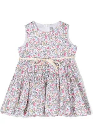 Il gufo Gestuftes Kleid mit Blumen-Print