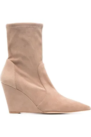 Stuart Weitzman 160mm concealed-wedge ankle boots
