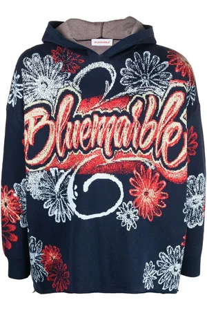 Bluemarble Hoodie mit grafischem Print