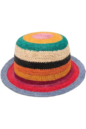 Paul Smith Herren Hüte - Multicoloured raffia bucket hat