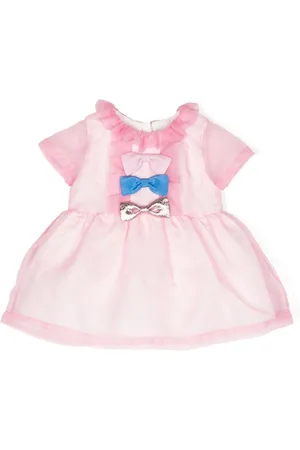 HUCKLEBONES LONDON Gerafftes Kleid mit Rüschendetail