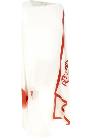Salvatore Ferragamo Midikleid mit Print