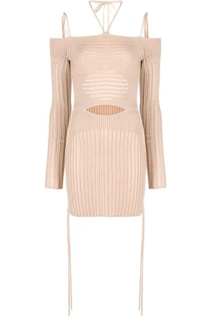 ANDREADAMO Minikleid aus geripptem Strick