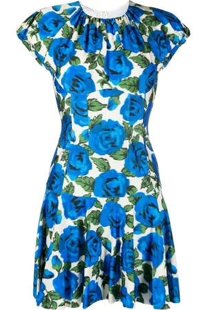 Serafini Kleid mit Blumen-Print