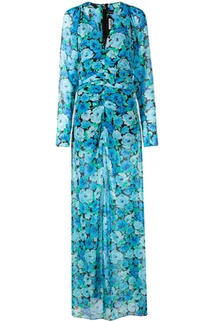 ROTATE Maxikleid mit Blumen-Print