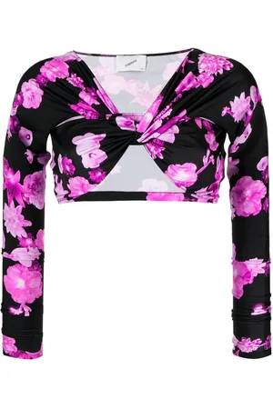 COPERNI Cropped-Oberteil mit Blumen-Print