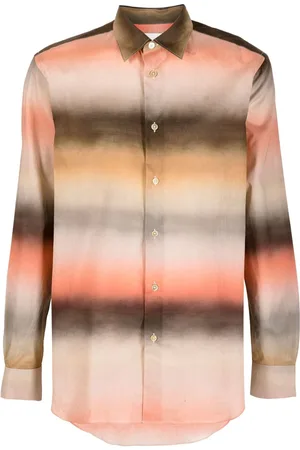 Paul Smith Gestreiftes Hemd mit Ombre-Effekt