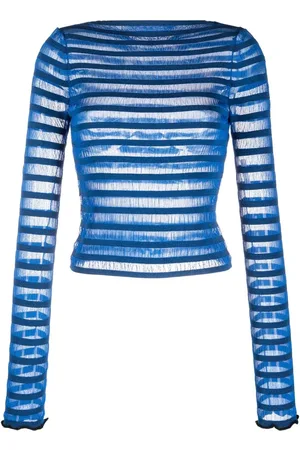 Proenza Schouler Semi-transparenter Pullover mit Streifen