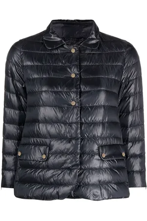 HERNO Crop-sleeve quilted jacket