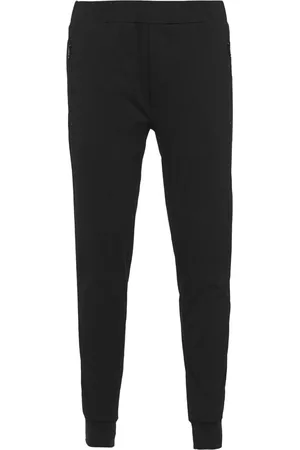 Prada Schmale Hose mit Logo-Schild