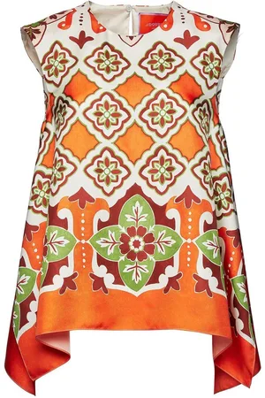 La DoubleJ Asymmetrische San Carlo Seidenbluse