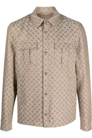 HERNO Herren Jacquard Jacken - Monogram-print jacquard shirt jacket