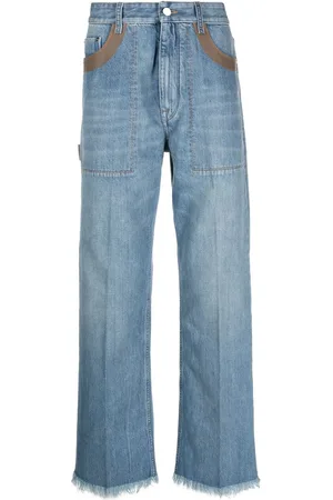 Fendi Straight-Leg-Jeans mit Kontrastdetail