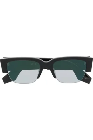 Alexander McQueen Sonnenbrille mit Logo-Print