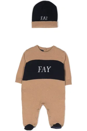FAY Set aus gestricktem Pyjama und Beanie