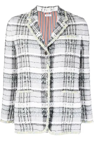 Thom Browne Einreihige Tweed-Jacke