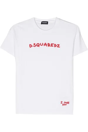 Dsquared2 Jungen Shirts - Logo-embroidered cotton T-shirt
