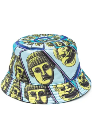 VERSACE Fischerhut mit Le Maschere-Print