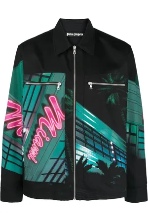 Palm Angels Jacke mit Miami-Print
