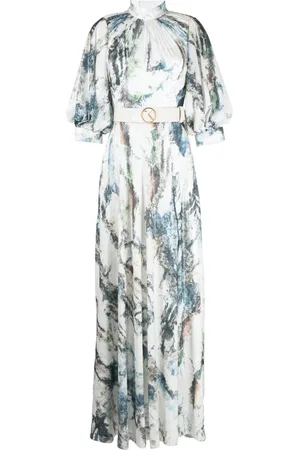 Saiid Kobeisy Paillettenkleid mit grafischem Print