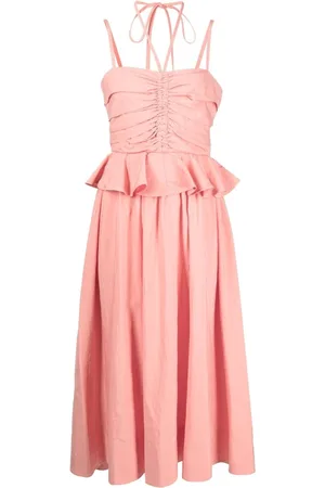 ULLA JOHNSON Neckholder-Kleid mit Rüschen