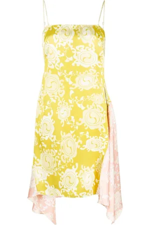 Dsquared2 Drapiertes Kleid mit Blumen-Print