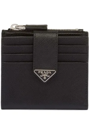 Prada Portemonnaie aus Saffiano-Leder