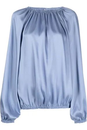 BLANCA Bluse mit Satin-Finish