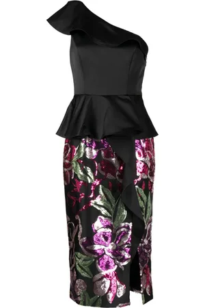 Marchesa Notte Kleid mit Pailletten