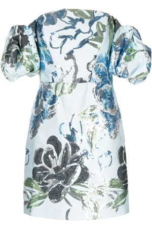 Marchesa Notte Kleid mit Pailletten